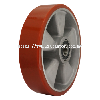 HERDAR Heavy Duty Polyurethane (PU) Mold On Aluminum Die-Cast Hub Wheel (HD-2WEUA2050/B4/B)