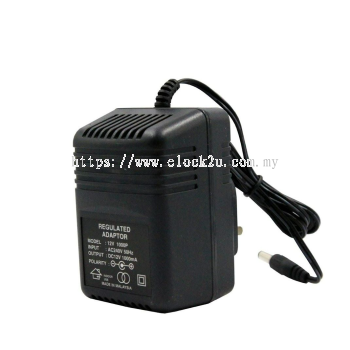 12VDC 1.0 A AC/DC Regulated Power Adapter