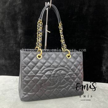 CHANEL CAVIAR GRAND SHOPPING TOTE GHW 