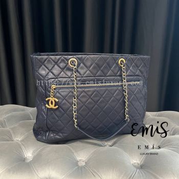 CHANEL LAMBSKIN SHOPPING TOTE 