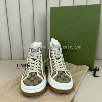 Gucci GG-High Top Sneakers- Preloved Luxury Shoes