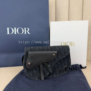 Dior Oblique Jacquard Saddle Bag- Preloved Luxury Bag