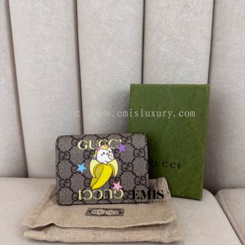 Gucci X Bnf Compact Wallet- Preloved Luxury Wallet