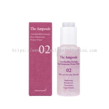 Ampoule 02 _ Flower Water [Whitening] 玫瑰美白淡斑精华液 50ml