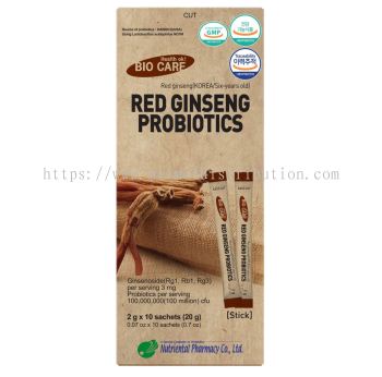 RED GINSENG PROBIOTICS [10 x 5 boxes] 高丽红参益生菌，女人养生必备 【一套5盒，单盒10入，总共50份】