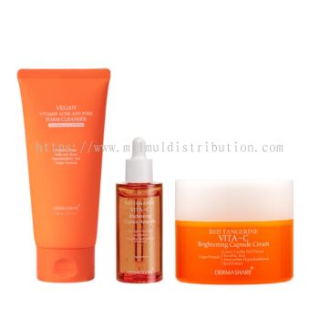 Vit C Whitening Care Set of 3  维C白皙透亮护肤系列3件套