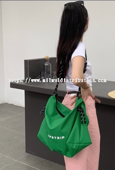 Rope Strap Waterproof Big cross Bag [Green]