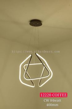 Modern Pendant LED Right Light Hanging Lamp with 3 Color Changing - 12220/WH