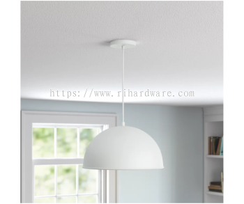 MODERN SEMICIRCLE DOME PENDANT LIGHT - 9103/300-WH