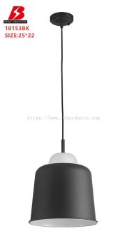 MODERN DECORATIVE PENDANT LAMP - 10153/1P-BK