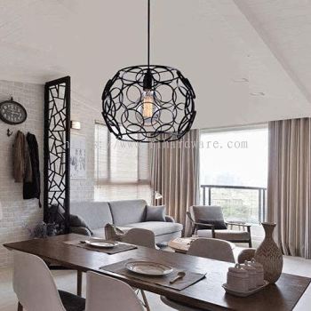 RETRO VINTAGE STYLE PENDANT LIGHT - 12333/1P