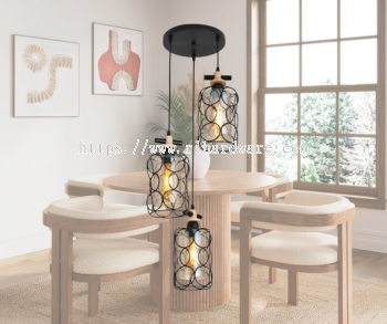 Modern Decor Pendant Hanging Lights - 14011/3P