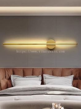 Minimalist Modern Simple Long Wall Lamp with 3 Color light - 15238-GD