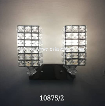 LUXURY CRYSTAL WALL LAMP (SILVER COLOR) - 10875/2W-SV