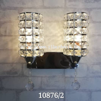 LUXURY CRYSTAL WALL LAMP (SILVER COLOR) - 10876/2W-SV