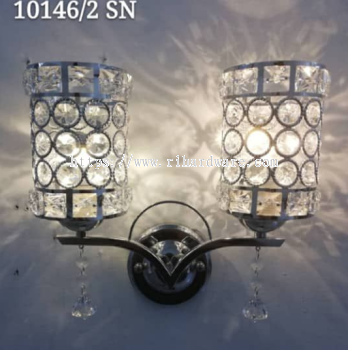 LUXURY CRYSTAL WALL LAMP (SILVER COLOR) - 10146/2W-SV