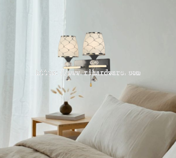 MODERN LUXURY INDOOR GLASS WALL LAMP - 13682/2