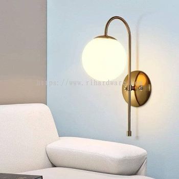 NORDIC STYLE GLASS BALL WALL LAMP - 13180/1