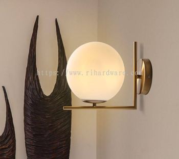 NORDIC STYLE GLASS BALL WALL LAMP - 13170/1