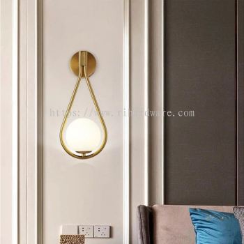 NORDIC STYLE GLASS BALL WALL LAMP - 13175/1