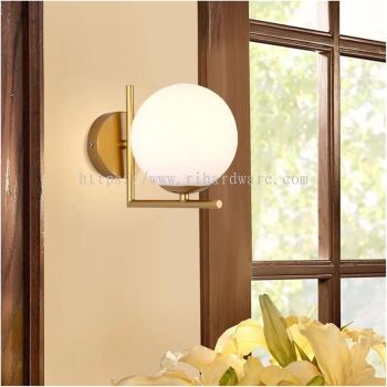 NORDIC STYLE GLASS BALL WALL LAMP - 13169/1