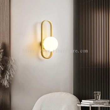 NORDIC STYLE GLASS BALL WALL LAMP - 13185/1