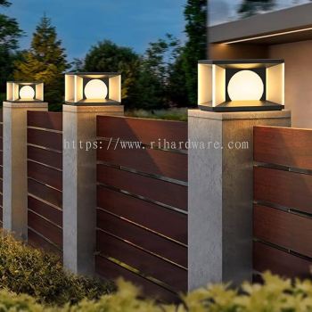 Outdoor Pillar Gate Lamp 10906