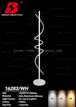STAND LAMP WITH 3 COLOR LED - 16283/WH