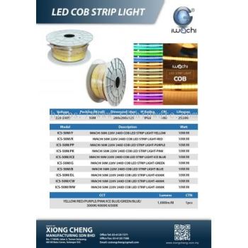 IWACHI LED COB Strip Light (IWC-COB-12MM-280P-220V-50M)