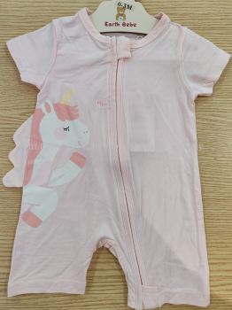 Earth Bebe Bamboo Short Zip Jumper
