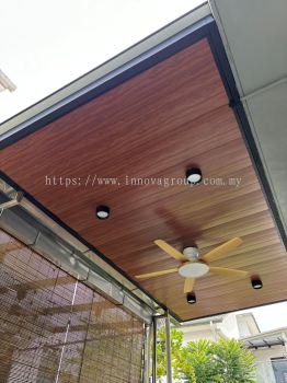 PU Ceiling Awning natural wood