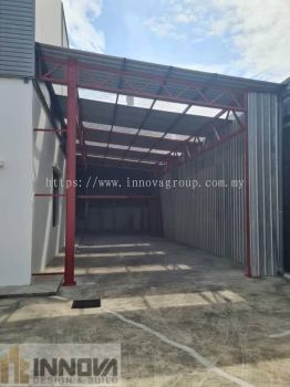 Factory Extension with Roofing Zink