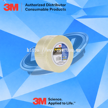 Scotch® Filament Tape 8919MSR, Clear, 72 mm x 55 m, 7 mil, 12 Roll/Case