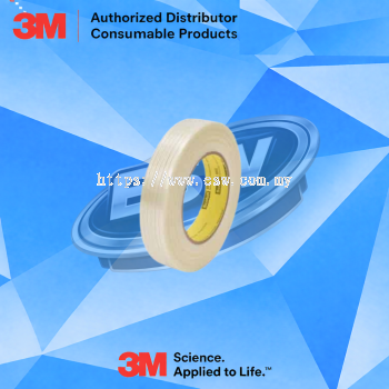Scotch® Filament Tape Clean Removal 8915, 18 mm x 55 m, 6 mil, 48 Roll/Case