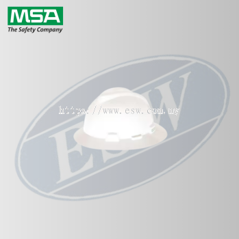 STD V-GARD NON-SLOTTED HAT WHITE C/W STA