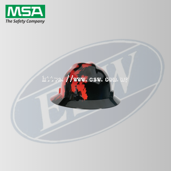 HAT, V-GARD,FAS-TRAC,BLK/RED MAPLE LEAF