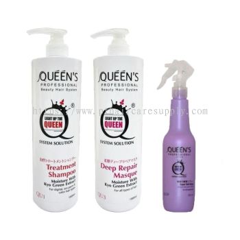 Queen’s Treatment Shampoo+ Deep Repair Masque+Super Soft Spray {set}