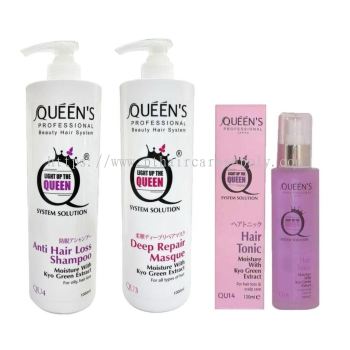 Queen’s Anti Hair Loss Shampoo+Deep Repair Masque+ Hair Tonic {set}