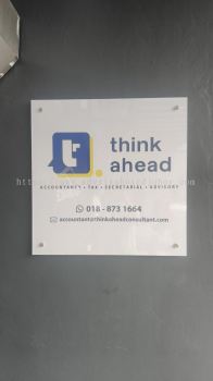 3ft x 3ft 3mm White Acrylic + 4mm Clear Acrylic ( 2 Layer Acrylic Signage)