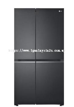 [RENTAL] 694L Side-by-Side Fridge in Matte Black Finish