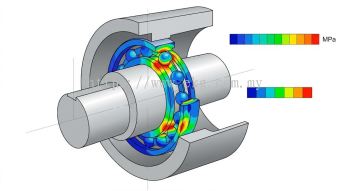 Electric Bearing Load Stress Analysis