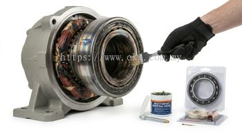 Electric Bearing Lubrication Failure Repair