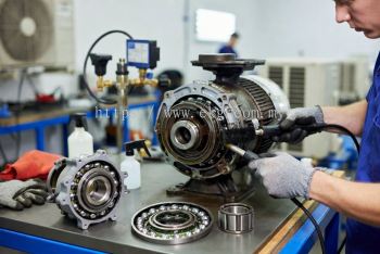 Electric Bearing Cleaning for HVAC Motors for Air conditoners services