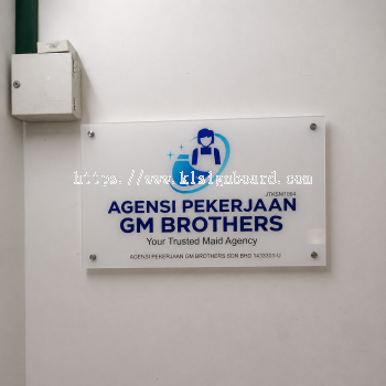 Custom Acrylic Wall Signage Klang Selangor Malaysia
