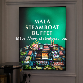 LED Lightbox Poster Klang | Restaurant Sign Malaysia