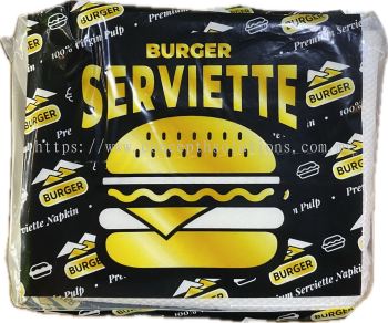 BURGER SERVIETTE NAPKIN TISSUE