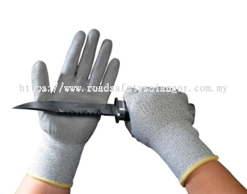  Safety Gloves- Cut Resistance with Level 5 Protection and PU coated for maximum Grip 