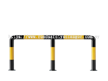 U Shaped Car Park Single Layer Safety Guardrail - 1500mm x 600mm