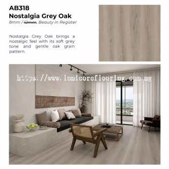 AB318-BIR NOSTALGIA GREY OAK, 8MM, ASETHETIC COLLECTION AC4