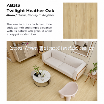 AB313-BIR TWILIGHT HEATHER OAK, 12MM, AESTHETIC COLLECTION AC4